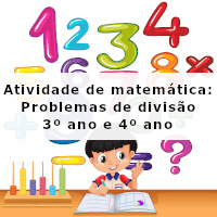 atividade de matematica problemas de divisao 3 ano e 4 ano