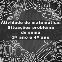 atividade de matematica situacoes problema de soma 3 ano e 4 ano