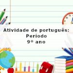 Atividade de português: Período – 9º ano
