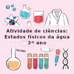 Atividade de ciências: Estados físicos da água – 3º ano