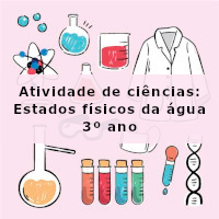 Atividade de ciencias- Estados fisicos da água – 3 ano