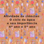 Atividade de ciências: O ciclo da água e sua importância – 4º ano e 5º ano