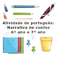 atividade de portugues – narrativa de contos 6 ano
